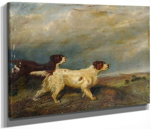 Two Hunting Dogs By George Armfield