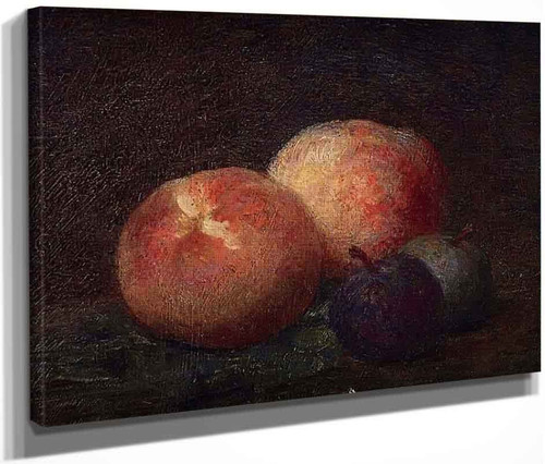 Two Peaches And Two Plums By Henri Fantin Latour By Henri Fantin Latour