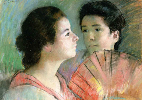 Two Sisters By Mary Cassatt By Mary Cassatt