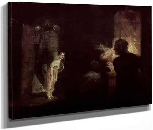 Undine Comes Into The House Of The Fisherman By Henry Fuseli  By Henry Fuseli