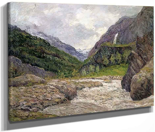 Valley Of The Romanche, Snowy Torrent By Maxime Maufra By Maxime Maufra