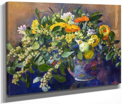 Vase Of Flowers2 By Jose Maria Velasco