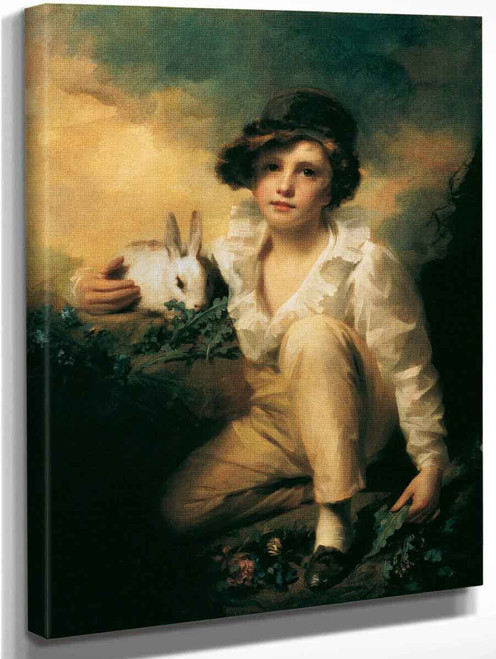 Boy And Rabbit By Sir Henry Raeburn, R.A., P.R.S.A.