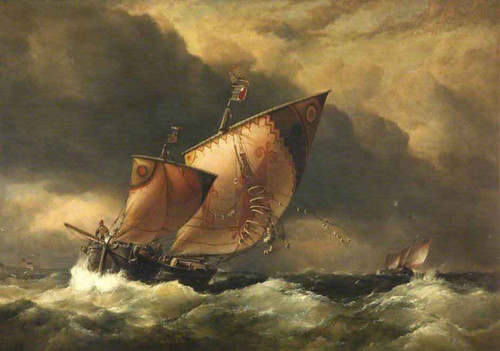 Venetian Fishing Craft Caught In A 'Borasca' By Edward William Cooke, R.A.