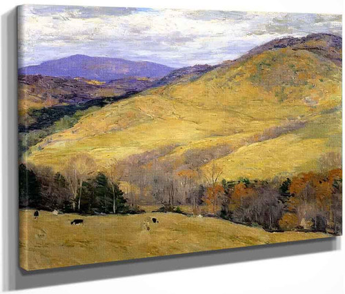 Vermont Hills, November By Willard Leroy Metcalf By Willard Leroy Metcalf