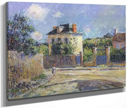 View At Pontoise By Gustave Loiseau By Gustave Loiseau