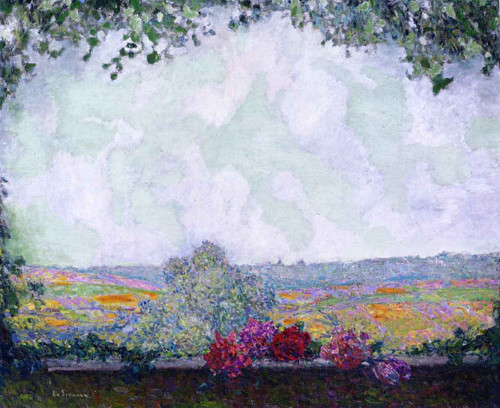 View From The Terrace By Henri Le Sidaner By Henri Le Sidaner