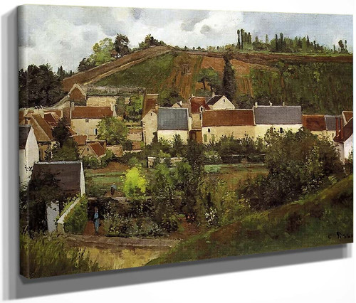 View Of L'hermitage, Jallais Hills, Pontoise By Camille Pissarro By Camille Pissarro