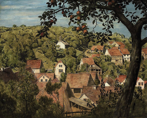 View Of Mamolsheim By Hans Thoma View Of Mamolsheim By Hans Thoma