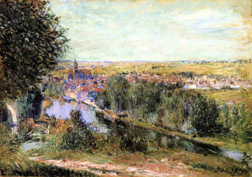 View Of Moret By Alfred Sisley