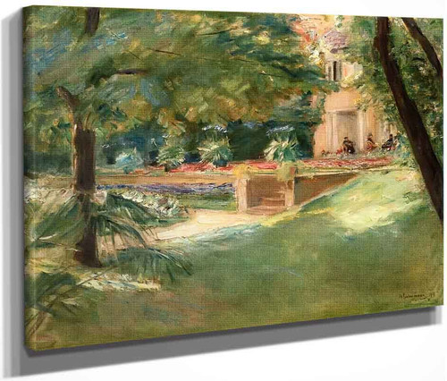 View Of The Flower Terrace In Wannsee Garden To The South West By Max Liebermann By Max Liebermann