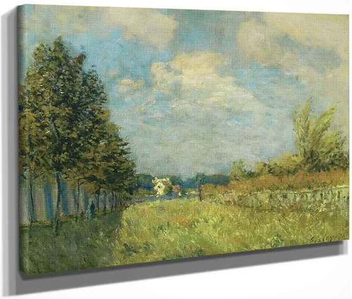 View Of The Hermitage Near Pontoise By Alfred Sisley