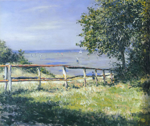 View Of The Sea At Trouville By Gustave Caillebotte By Gustave Caillebotte