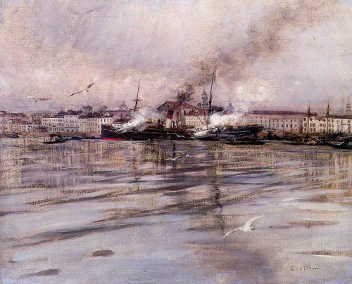 View Of Venice By Giovanni Boldini By Giovanni Boldini