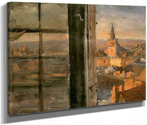 View Of Wawel By Leon Jan Wyczolkowski