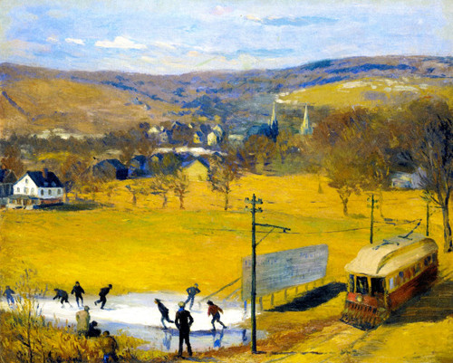 View Of West Hartford By William James Glackens  By William James Glackens