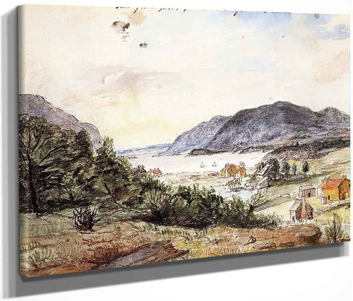 View Of West Point From The Side Of The Mountain By Laurent De La Hyre