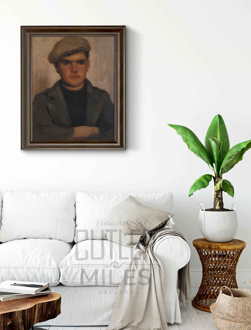 Boy Wearing A Cap By Henry Scott Tuke