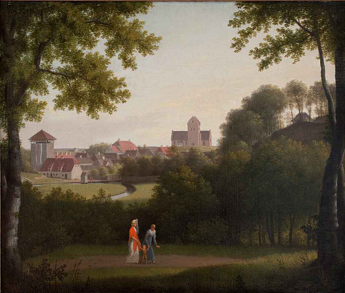 View Towards Lyngby By Christoffer Wilhelm Eckersberg