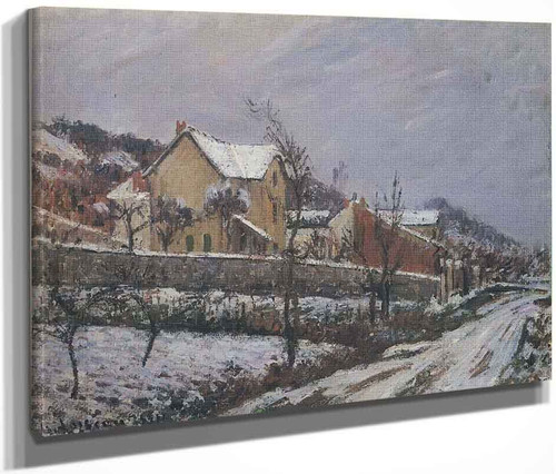 Village In Snow By Gustave Loiseau By Gustave Loiseau