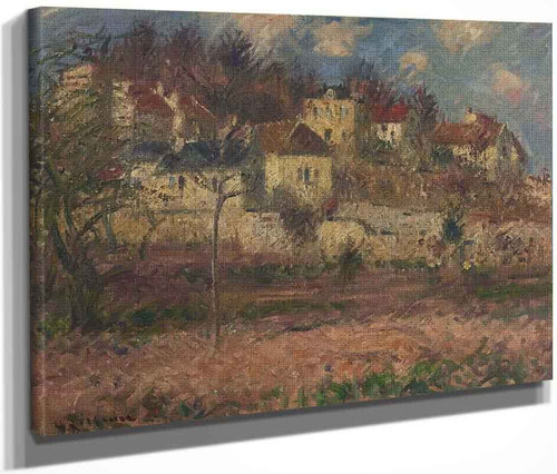 Village On The Hill By Gustave Loiseau By Gustave Loiseau