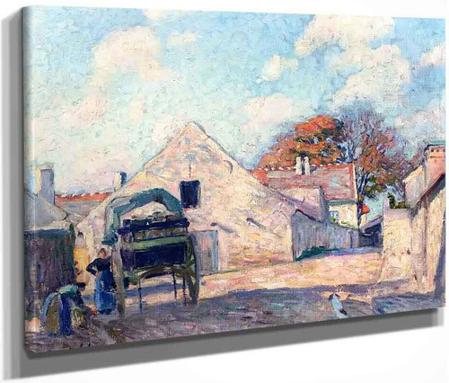 Village Street By Henri Lebasque By Henri Lebasque