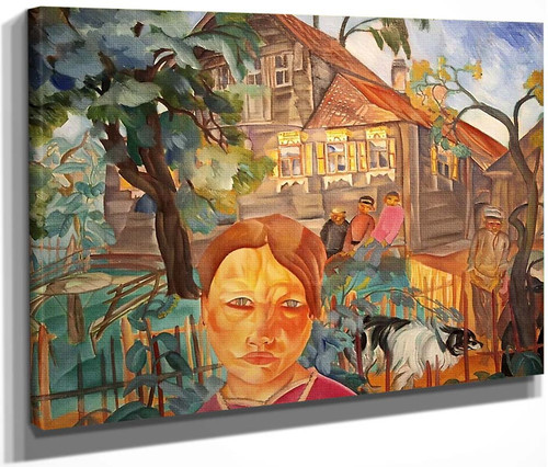 Village By Boris Grigoriev