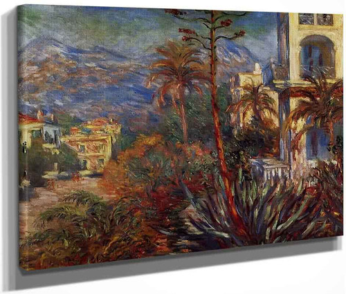 Villas At Bordighera By Claude Oscar Monet