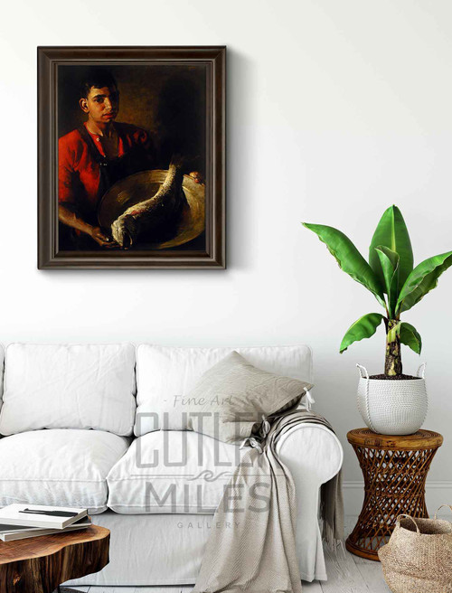 Boy With Fish By Charles W. Hawthorne Boy With Fish By Charles W. Hawthorne