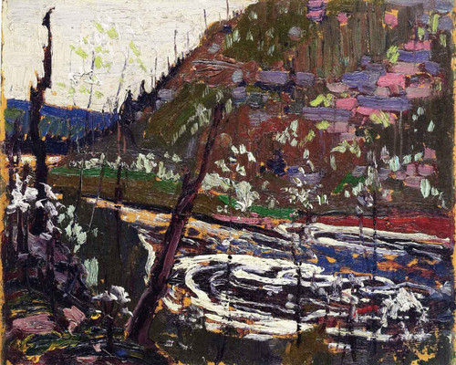 Wild Cherry Trees In Blossom1 By Tom Thomson(Canadian, 1877 1917)