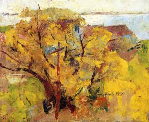 Willows By Charles W. Hawthorne