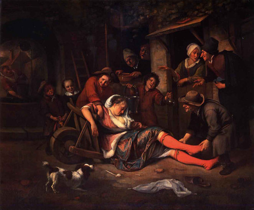 Wine Is A Mocker By Jan Steen