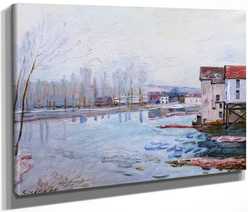 Winter In Moret By Alfred Sisley