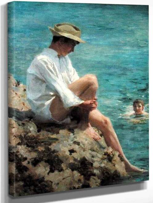 Boys Bathing By Henry Scott Tuke