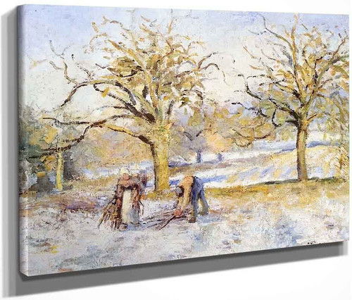 Winter Landscape By Camille Pissarro By Camille Pissarro