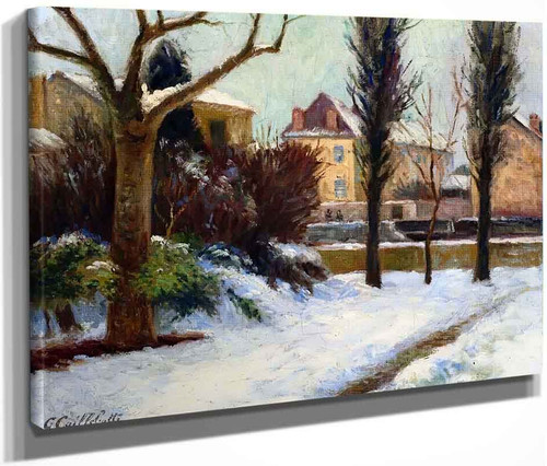 Winter Landscape By Gustave Caillebotte By Gustave Caillebotte