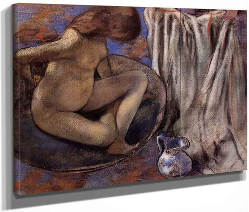 Woman In The Tub By Edgar Degas By Edgar Degas