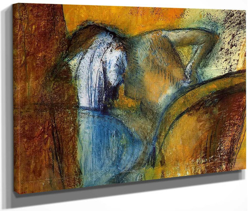 Woman Seen From Behind, Drying Hair By Edgar Degas By Edgar Degas