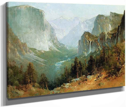 Yosemite Valley From Inspiration Point By Thomas Hill  By Thomas Hill