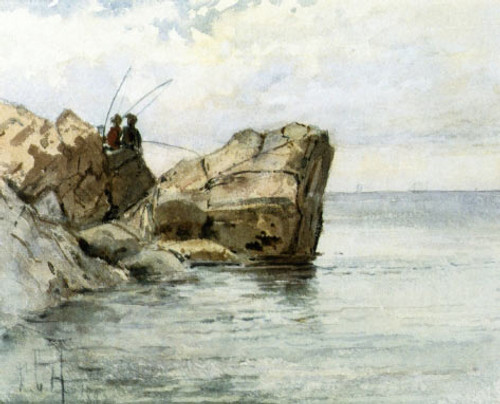 Young Fishermen By Frederick Childe Hassam  By Frederick Childe Hassam