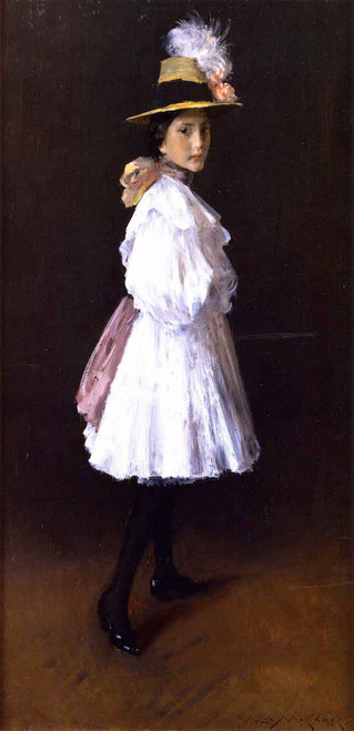 Alice(Also Known As Sketch Of His Daughter Alice; Alice On Sunday) By William Merritt Chase(American,  ) By William Merritt Chase(American,  )