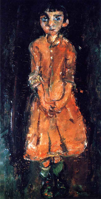 Girl In Pink Dress By Chaim Soutine