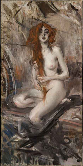 Nude By Giovanni Boldini By Giovanni Boldini