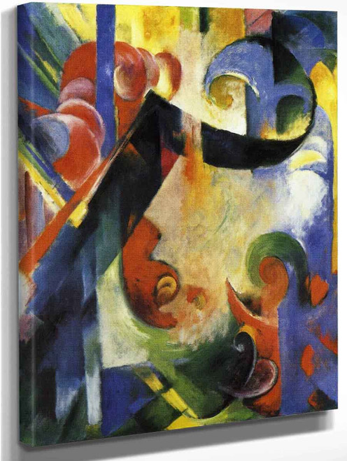 Broken Forms By Franz Marc By Franz Marc