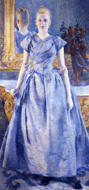 Portrait Of Alice Sèthe By Theo Van Rysselberghe(Belgian,  )