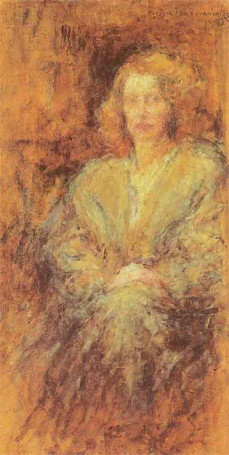 Portrait Of Janina Romanowa By Olga Boznanska By Olga Boznanska