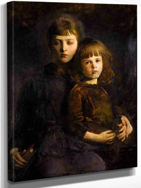 Brother And Sister By Abbott Handerson Thayer