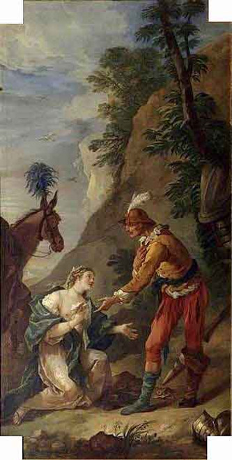 Story Of Don Quixote  Princess Of Micomicon Petitions Don Quixote To Restore Her To Her Kingdom By Charles Joseph Natoire