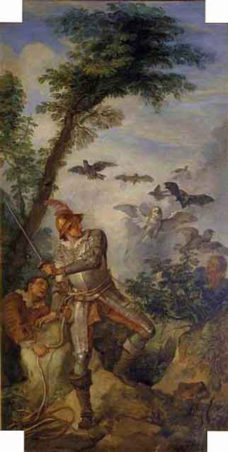 Story Of Don Quixote  Don Quixote And The Birds To The Cave Of Montesinos By Charles Joseph Natoire By Charles Joseph Natoire