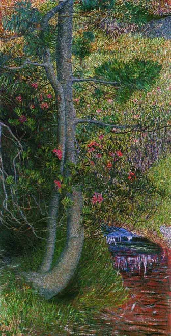 Swiss Stone Pine By Giovanni Segantini